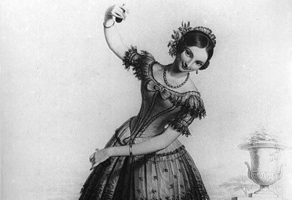 Hat in München gelebt und gewirkt: die Tänzerin Lucile Grahn 1838