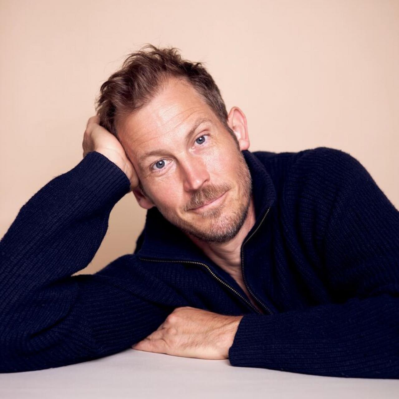 Der Schauspieler Stefan Murr spricht im Live-H&ouml;rspiel Jennerwein in M&uuml;nchen.