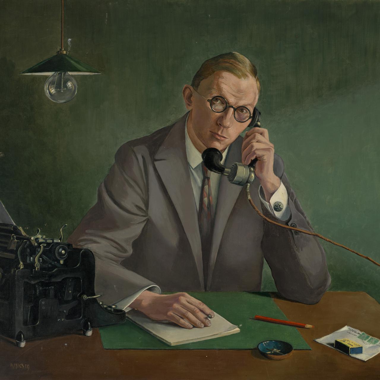 K&auml;te Hoch, Bildnis Dr. E. M&uuml;ller-Kamp 1929,St&auml;dtische Galerie im Lenbachhaus und Kunstbau M&uuml;nchen